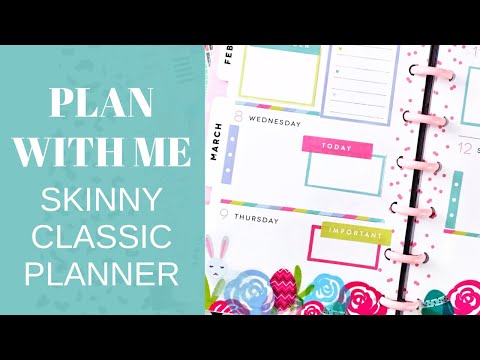 PLAN WITH ME | Skinny Classic Happy Planner | Easter | April 6-12, 2020