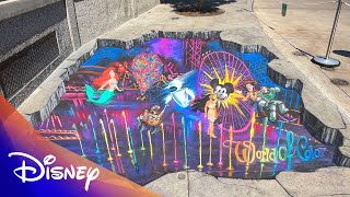 World of Color Chalk Art | Disney