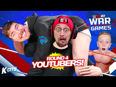 WWE 2k20 WarGames Round 4! (Mr Beast, FGTEEV Duddy!) K-CITY GAMING