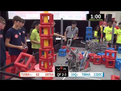 2015 VRC Arts QF2-3 - 7258A 62 2976A vs 10Q 7884A 1320C - 96 to 76 - VEX Worlds 2015 - Arts Divisio