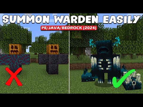 How to Summon WARDEN in Minecraft (101% WORKING)