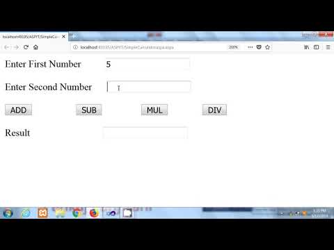 ASP NET 3 | Simple Calculator By Pankaj Panjwani | Hindi