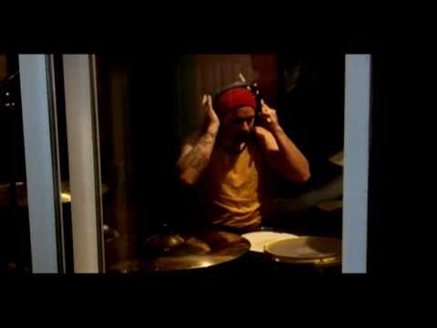 Avery Davis in the studio recording full length album