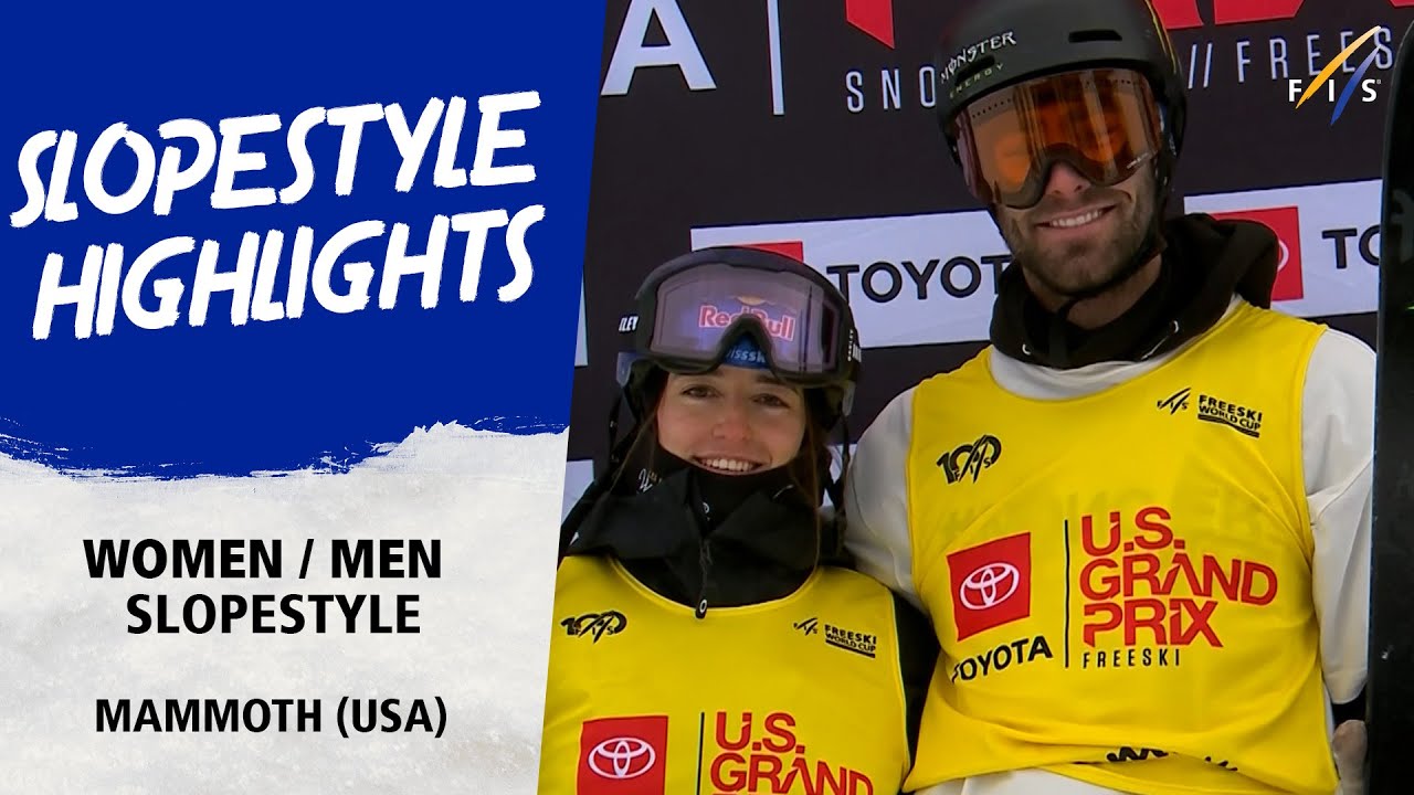 Gremaud and Hall top the charts at Slopestyle in Mammoth | FIS Freestyle Skiing World Cup 23-24