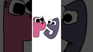 alphabet lore lowercase p and g love #alphabetlore #abcdefghijklmnopqrstuvwxyz #shorts