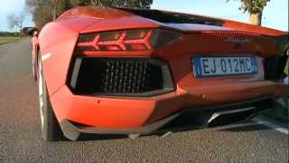 preview picture of video 'Lamborghini Aventador accelerats - Launch Control'