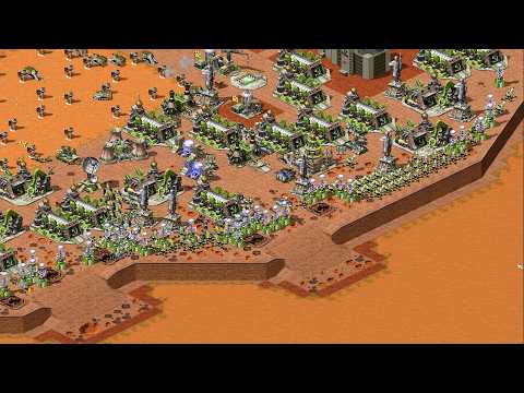 Red Alert 2 | Yuri's Revenge | 7 vs 1 - desert base map - extreme beta ai
