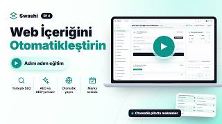 Swashi ile SEO, AEO ve GEO için Web Sitesi İçeriği Nasıl Otomatikleştirilir?