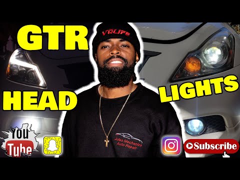 How to install GTR Headlights G37 G35 Sedan