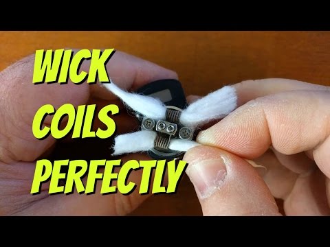 Part of a video titled How To: Wick Coils Perfectly - YouTube