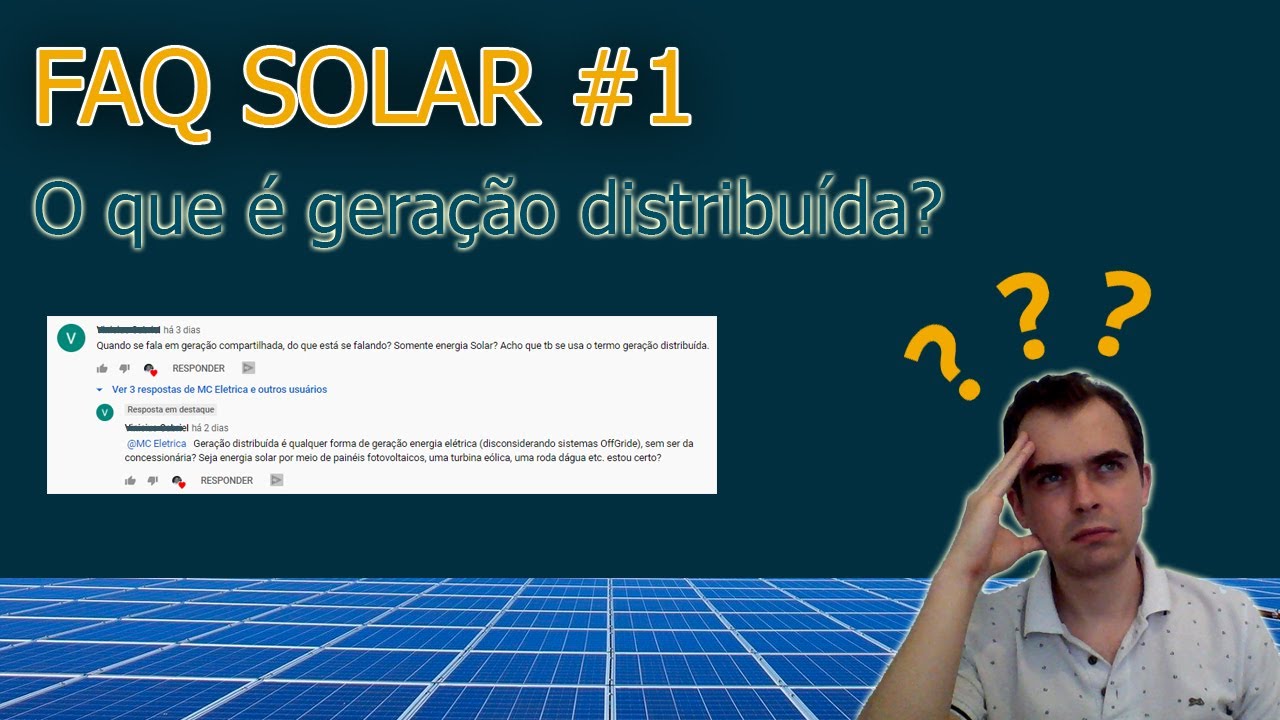FAQ Solar #1   O que é geração distribuída?