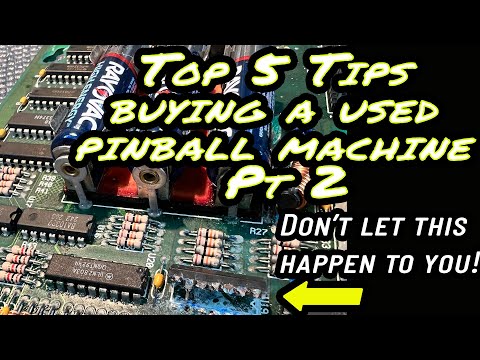 Buying a used pinball machine -Ep2.  Top 5 tips for new buyers!