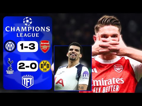 Arsenal SMASH Inter! BEST IN EUROPE! Inter Milan 1-3 Arsenal Highlights! Tottenham 2-0 Dortmund