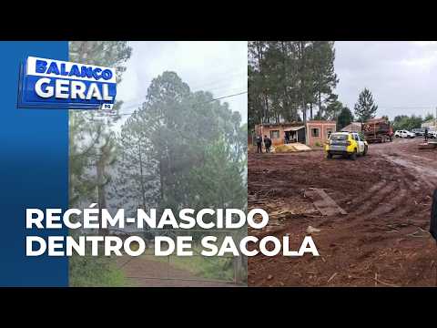 No pátio de uma empresa, em Clevelândia, crianças encontram recém-nascido morto dentro de sacola