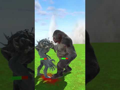 GORO VS SCOURGE #battle #dinosaur #animalrevoltbattlesimulator#scourge