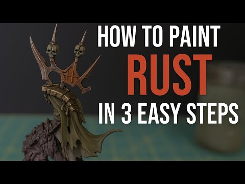 Painting Rust on Miniatures the Easy Way