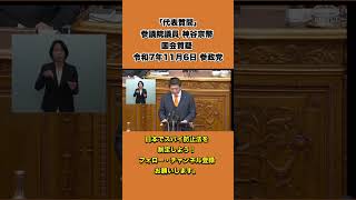 【国会中継】「代表質問」参議院議員 神谷宗幣 国会質疑 令和7年11月6日 参政党 4/12