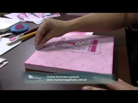 Mulher.com 09/08/2013 Marisa Magalhães - Conjunto caixas decoupage Parte 2/2