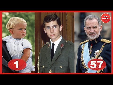 King Felipe VI of Spain Through the Years ⭐ Transformation From Childhood to 57 Years Old