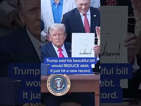 Trump said his beautiful bill would REDUCE debt. It just hit a new record.