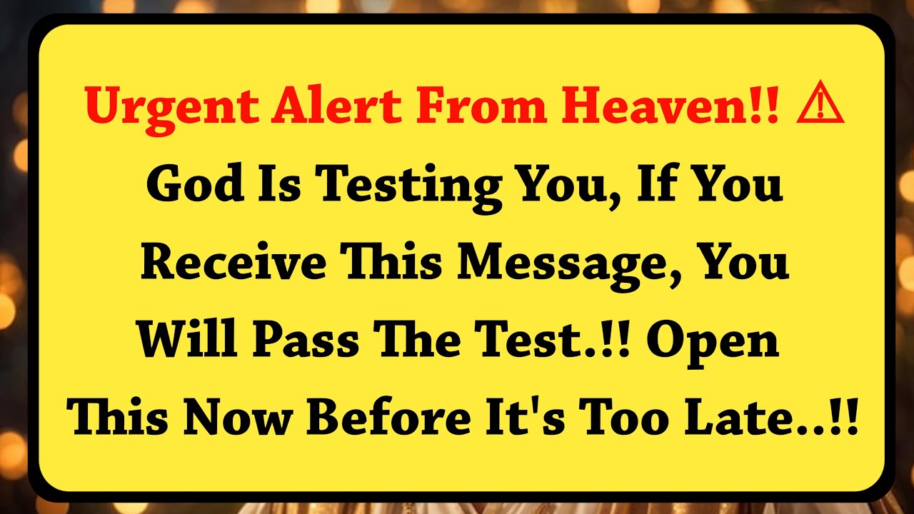 11:11💌 God is testing you!! If you receive this message, you will Pass The Test ✝️ God Message Today