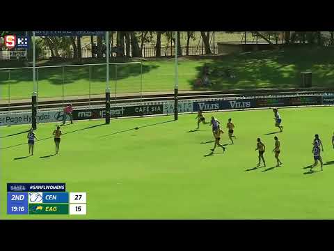 Central's Jasmine Evans uses her body well to snap - Rd 2 Hostplus SANFLW League
