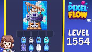 Pixel Flow Level 1554 Solution Walkthrough