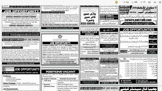 Sunday Newspaper Jobs in Karachi | Jang Newspaper  Jobs Karachi |Jang Newspaper Jobs 2022