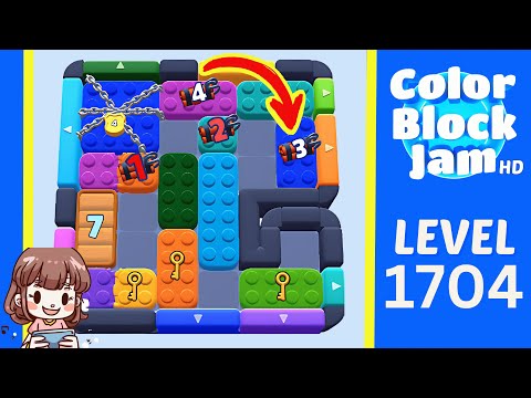 Color Block Jam Level 809 (1704) Solution Walkthrough