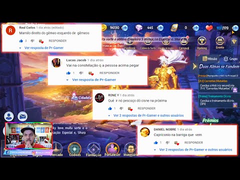 DICAS DOS INSCRITOS Invocando o SAGA MALIGNO (Saint Seiya Awakening)