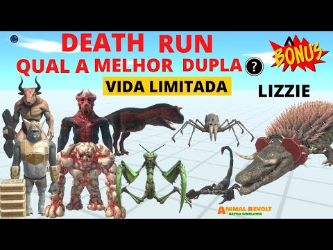 Duplas Death Run Vida Limitada - BÔNUS LIZZIE - Animal Revolt Battle Simulator