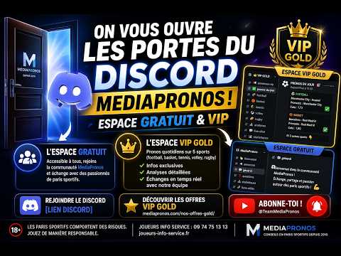 Vidéo : on vous ouvre les portes du Discord MediaPronos