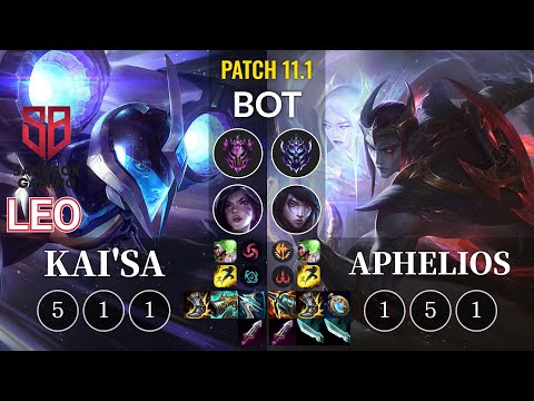 SB Leo Kai'Sa vs Aphelios Bot - KR Patch 11.1