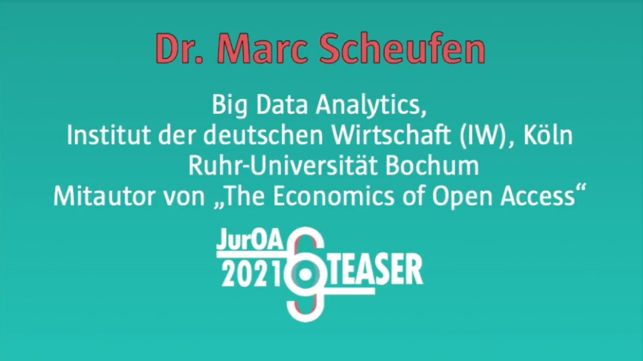 Dr. Marc Scheufen - JurOA 2021 Interview