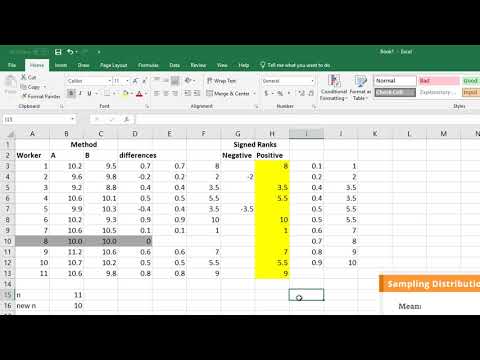 Wilcoxon signed-rank test