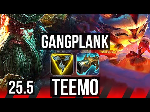 GANGPLANK vs TEEMO (TOP) | KR Master | 25.5