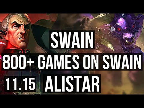 SWAIN & Sivir vs ALISTAR & Vayne (SUPPORT) | 800+ games, 8/4/13 | BR Diamond | v11.15