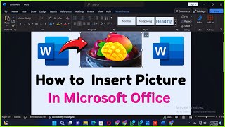 How to insert pictures in microsoft word | how to add pictures in ms word | microsoft word tutorial