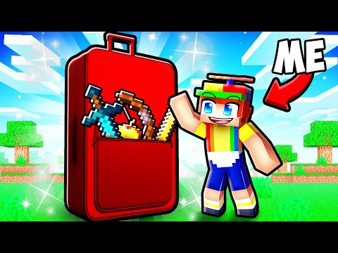 Surviving Using World's LARGEST Suitcase in Minecraft!
