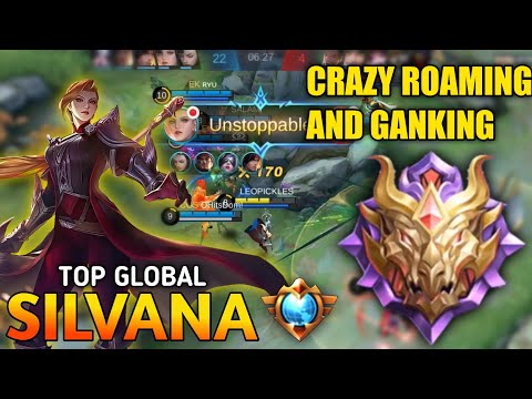 Silvana Tank NonStop Roam & Ganking | Best build Silvana in 2021 | Gameplay Top Global Silvana -MLBB