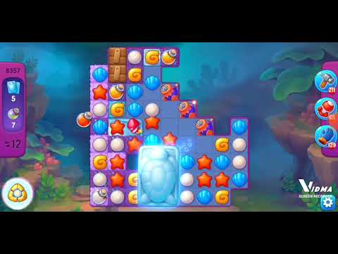 Fishdom. 8357 super hard level no boosters and diamonds. 19 moves