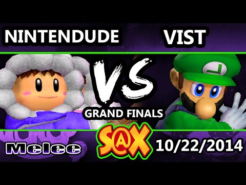 S@X - Apex | Nintendude (Ice Climbers) Vs. Vist (Luigi) SSBM Grand Finals - Melee