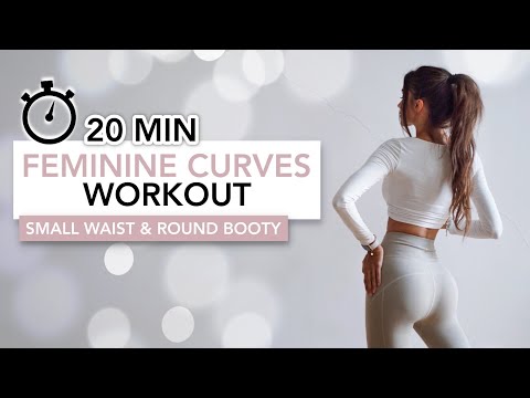 20 MIN FEMININE CURVES WORKOUT (2in1: Small Waist & Round Booty) | Eylem Abaci