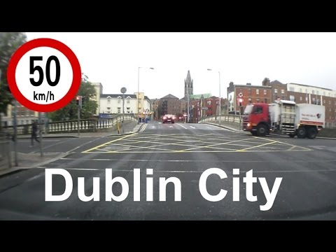 Dash Cam Ireland  - Driving Across Dublin City Centre in Under 3 Minutes !