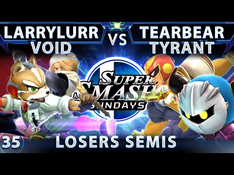 SSS 35 - LarryLurr & VoiD (Red) Vs. TearBear & Tyrant (Blue) SSB4 Losers Semis - Sm4sh Wii U