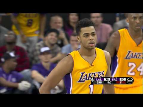 D'Angelo Russell Goes Off for 27 Vs. the Kings