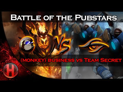 Secret.w33 vs. (monkey).Miracle- BATTLE OF THE PUBSTARS Bo3 Highlights Dota 2