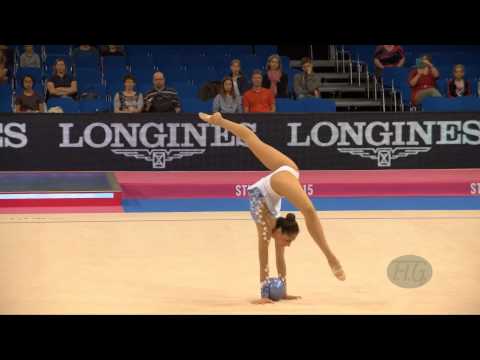Karla DIAZ ARNAL (MEX) 2015 Rhythmic Worlds Stuttgart - Qualifications Ball