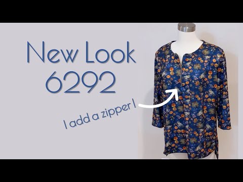 New Look 6292 - Tunic Top (plus how to add a zipper