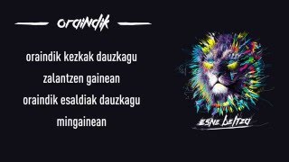ESNE BELTZA - ORAINDIK (Lyric video)